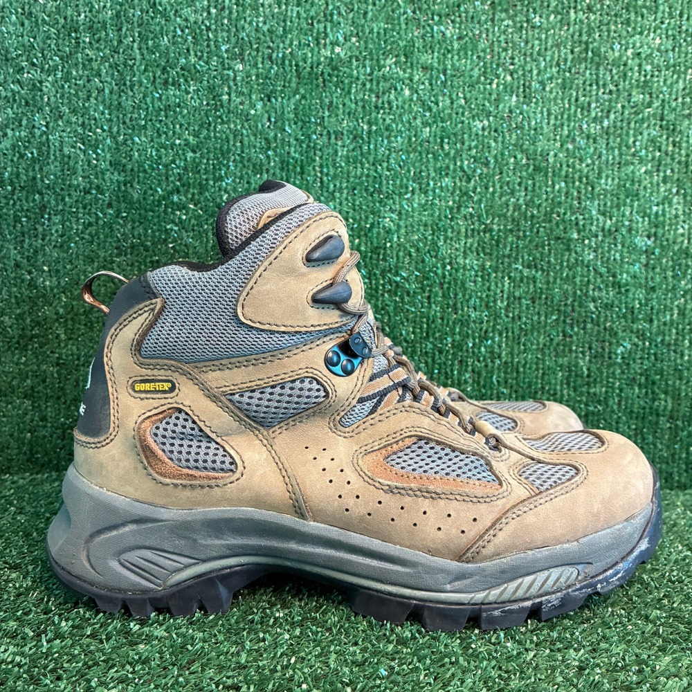 Vasque Breeze Gore-Tex Waterproof Vibram Hiking Trail Boots Brown Mens Size 9M